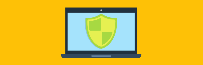 computer with shield