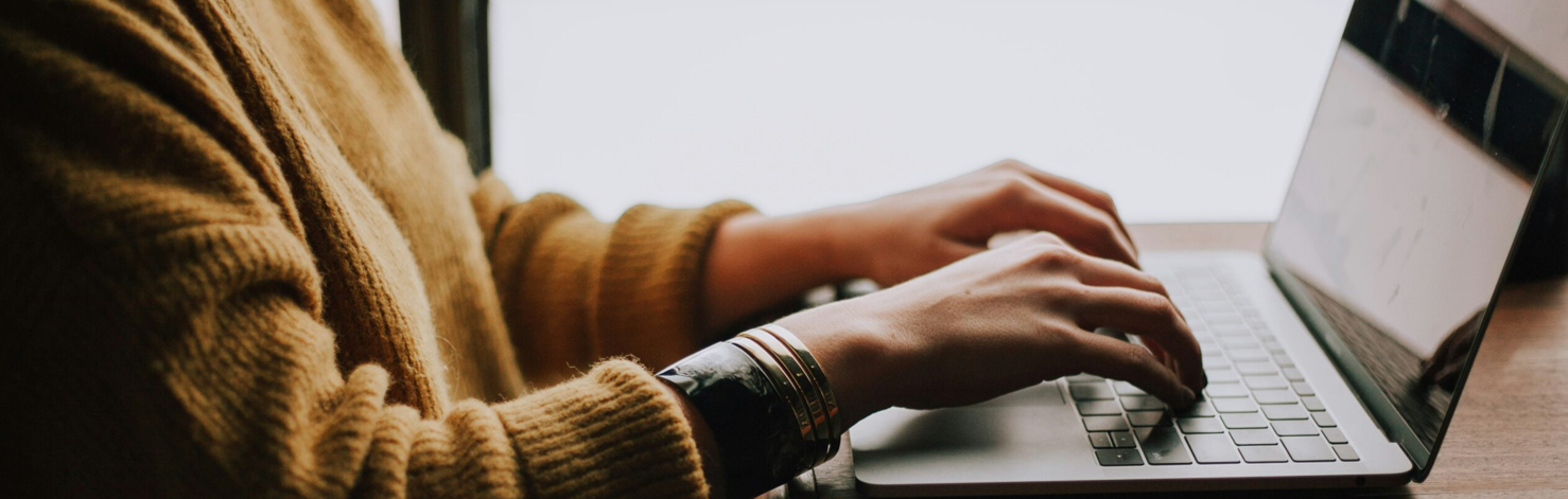 person working at computer