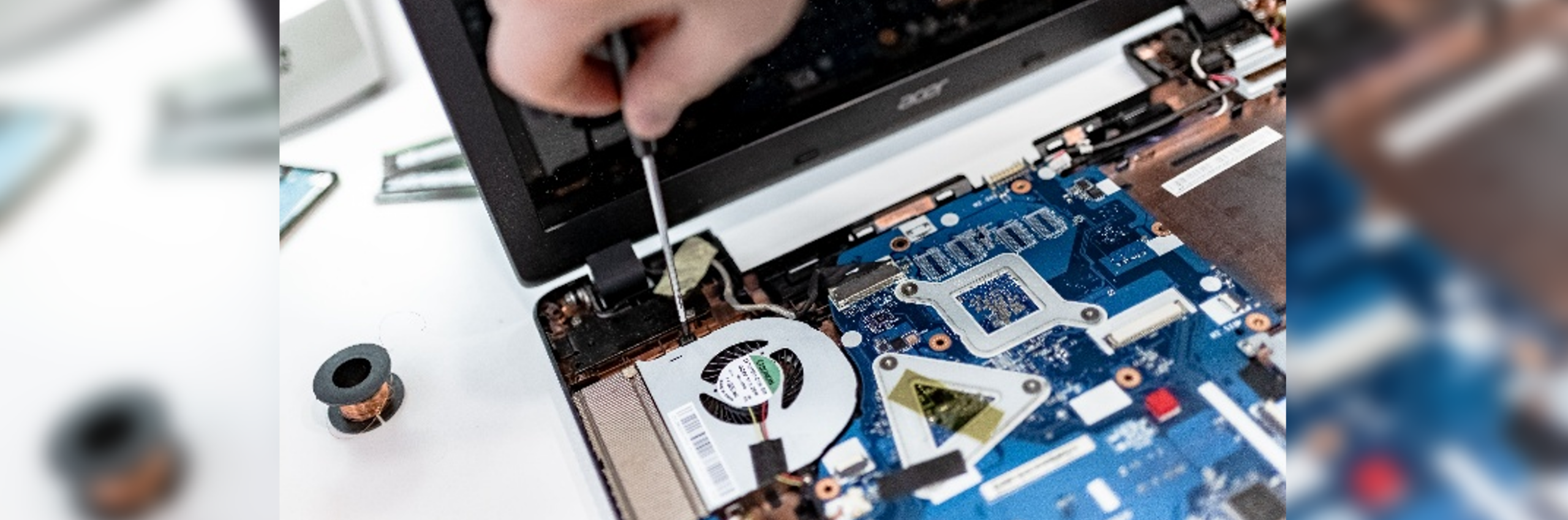 computer being repaired